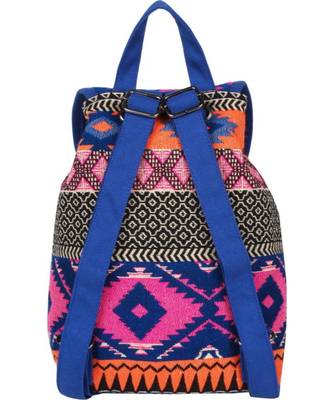 Nava Blue Canvas Backpack 1