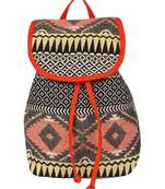 Nava Orange Canvas Backpack