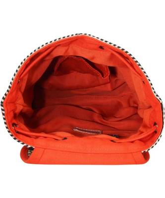 Nava Orange Canvas Backpack 3