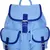 Monochrome Blue Canvas Backpack