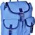 Monochrome Blue Canvas Backpack