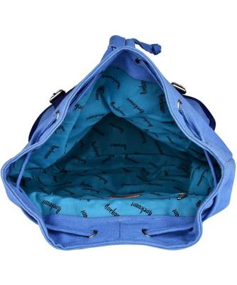 Monochrome Blue Canvas Backpack 3