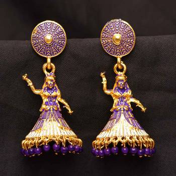Purple Jhumkas 1