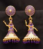 Purple Jhumkas