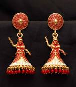 Red Jhumkas