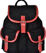 Monochrome Black Canvas Backpack