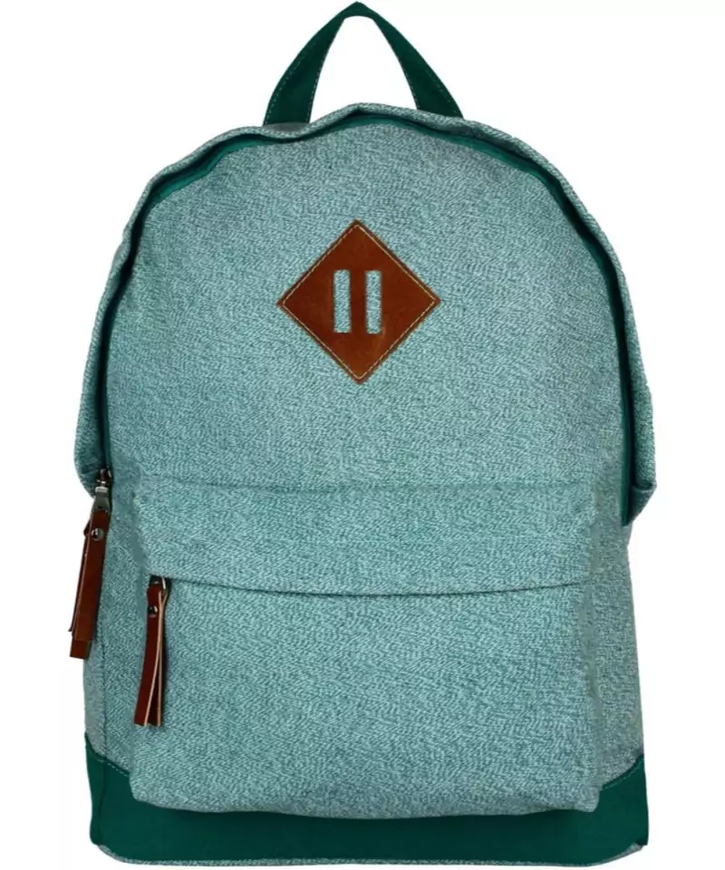 Basic Green Canvas Backpack