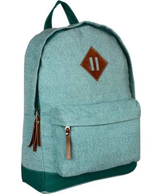 Basic Green Canvas Backpack 2