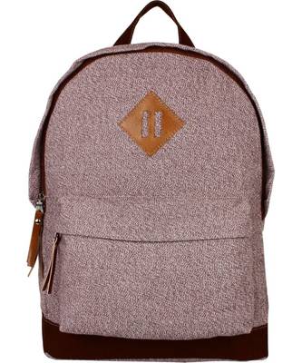 Basic Brown Canvas Backpack 1
