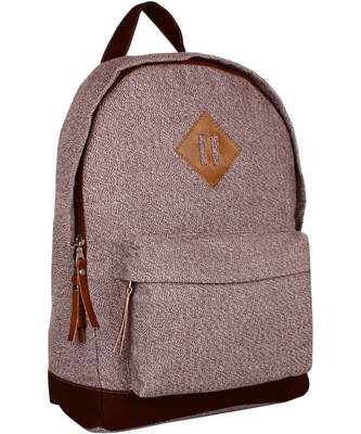 Basic Brown Canvas Backpack 2