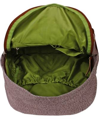 Basic Brown Canvas Backpack 3