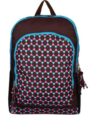 Geomet Brown Tetron Backpack 1