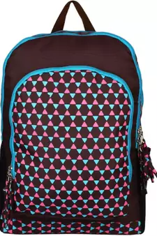 Geomet Brown Tetron Backpack