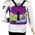 Nava Purple Jacquard Backpack