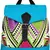 Nava Blue Jacquard Backpack