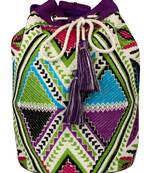 Nava Purple Jacquard Backpack
