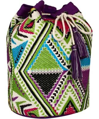 Nava Purple Jacquard Backpack 2
