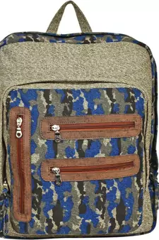 Red Herring Khaki Canvas Backpack