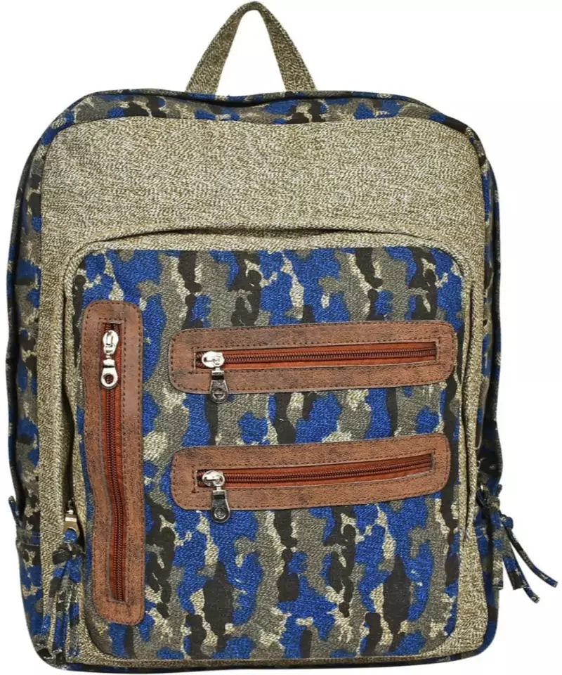 Red Herring Khaki Canvas Backpack