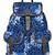 Florid Blue Canvas Backpack