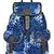 Florid Blue Canvas Backpack