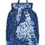 Florid Blue Canvas Backpack