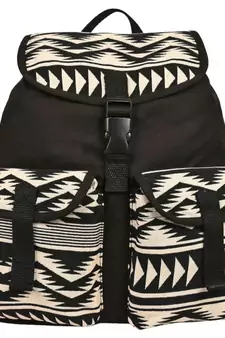 Monochrome Black Canvas Backpack