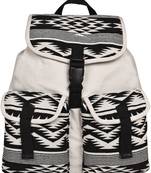 Monochrome White Canvas Backpack