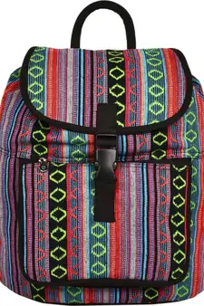 Nava Multicolor Jacquard Backpack