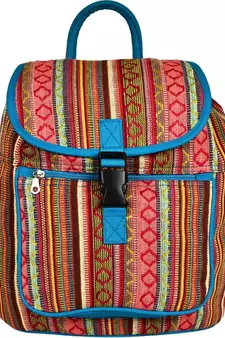 Nava Multicolor Jacquard Backpack