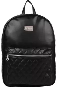 Duvet Black PU Backpack