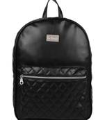 Duvet Black PU Backpack