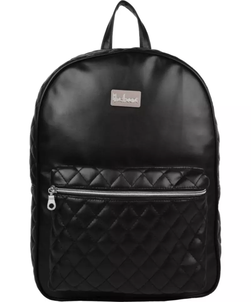 Duvet Black PU Backpack