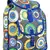 Florid Blue Multicolor Canvas Backpack