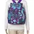 Florid Purple Multicolor Canvas Backpack