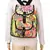 Florid Multicolor Canvas Backpack