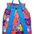 Florid Pink Multicolor Canvas Backpack