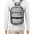 Duvet Silver Satin Backpack
