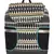 Nava Black & White Cotton Jacquard Backpack