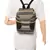 Nava Black & White Cotton Jacquard Backpack