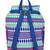 Nava Blue & Multi Cotton Jacquard Backpack
