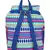Nava Blue & Multi Cotton Jacquard Backpack