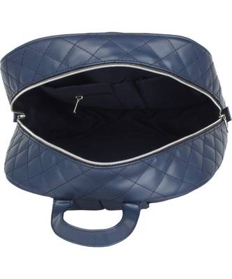 Duvet Teal Blue PU Backpack 3