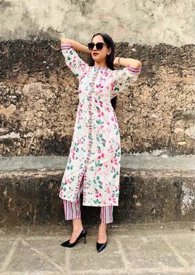 Cotton Flex Kurti With Pants 1