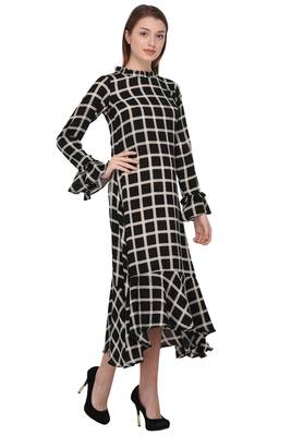 Black printed polyester ethnic-kurtis 3