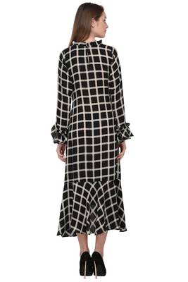Black printed polyester ethnic-kurtis 4