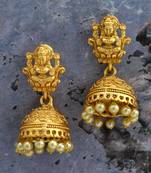 Gold Plated Laxmi Earring