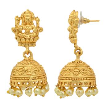 Gold Plated Laxmi Earring 4