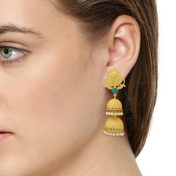 Golden Jhumkas 3