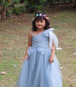 Sky Net Gown For Girl
